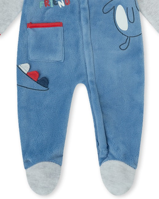 PELELE CREMALLERA NIÑO AZUL