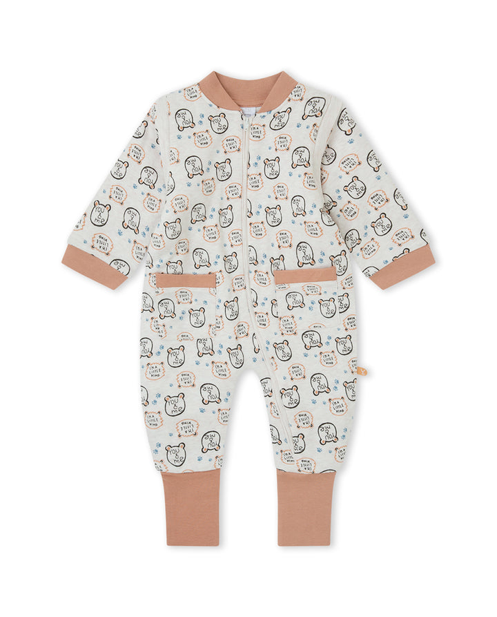 PELELE CREMALLERA NIÑO BEIGE