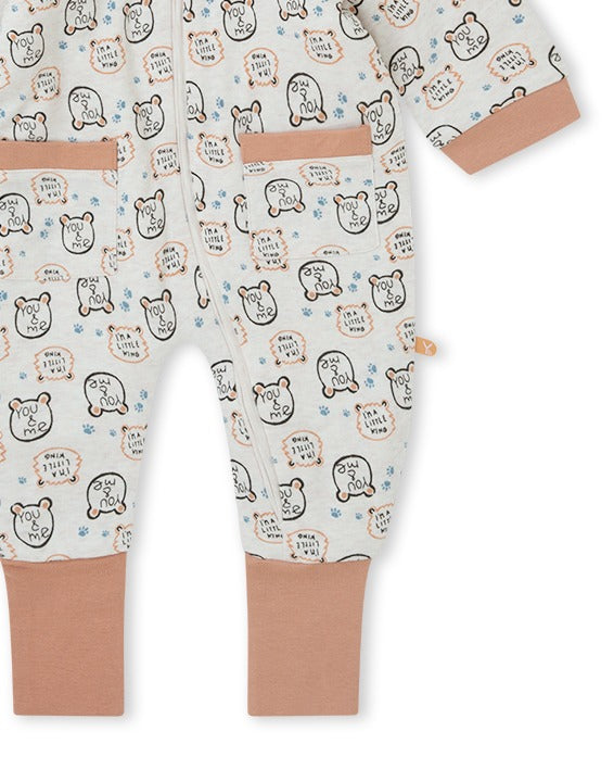 PELELE CREMALLERA NIÑO BEIGE