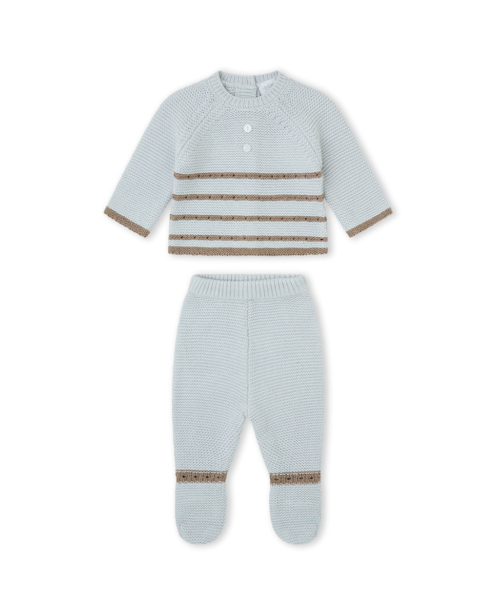 CONJUNTO TRICOT UNISEX GRIS VIGORÉ
