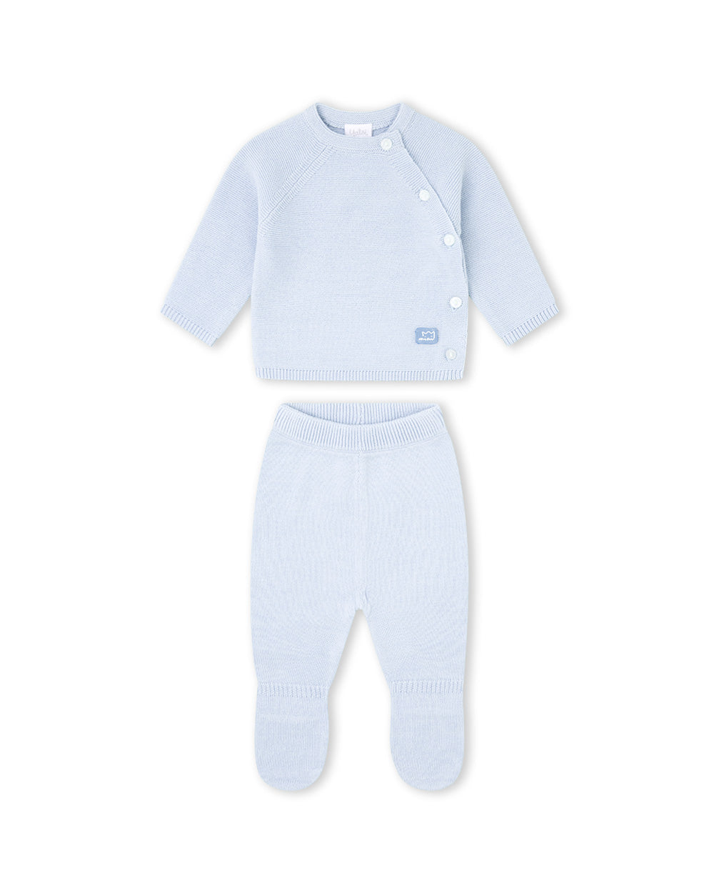 CONJUNTO TRICOT UNISEX CELESTE