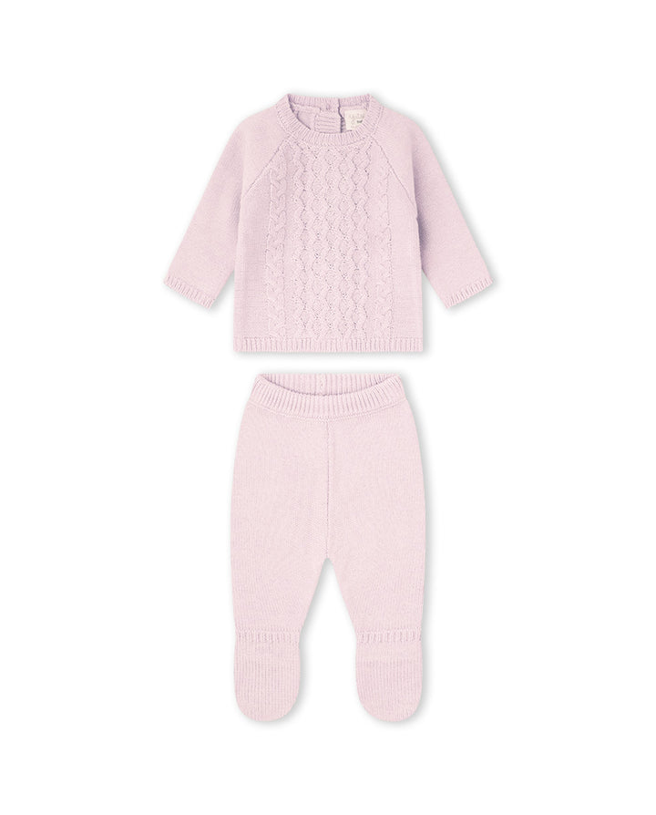 CONJUNTO TRICOT UNISEX ROSA