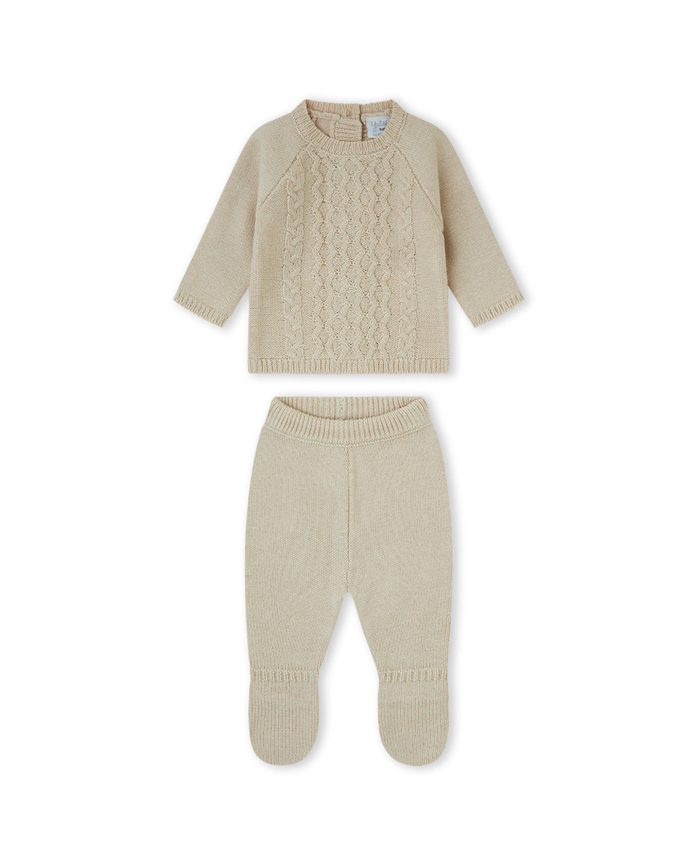 CONJUNTO TRICOT UNISEX BEIGE