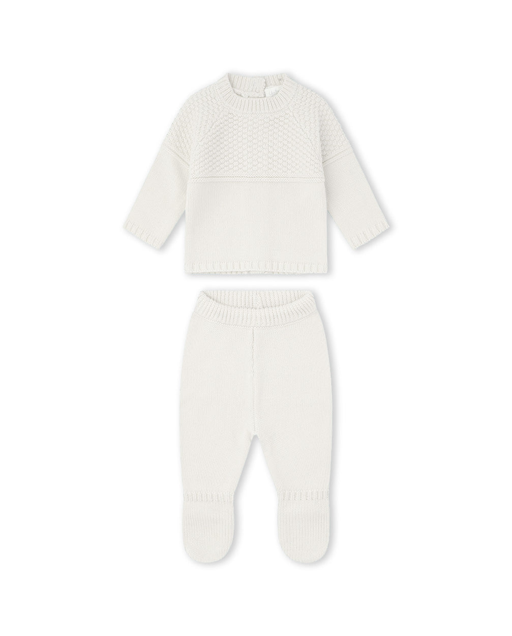 CONJUNTO TRICOT UNISEX CRUDO