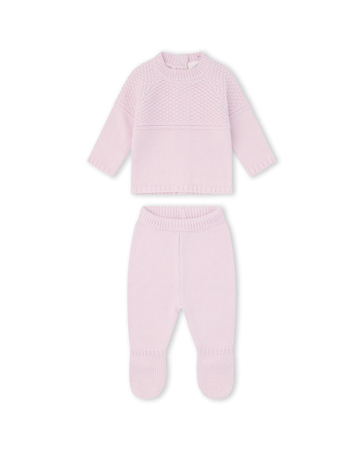 CONJUNTO TRICOT UNISEX ROSA