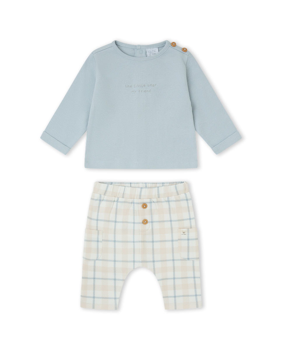 CONJUNTO 2 PIEZAS UNISEX AZUL