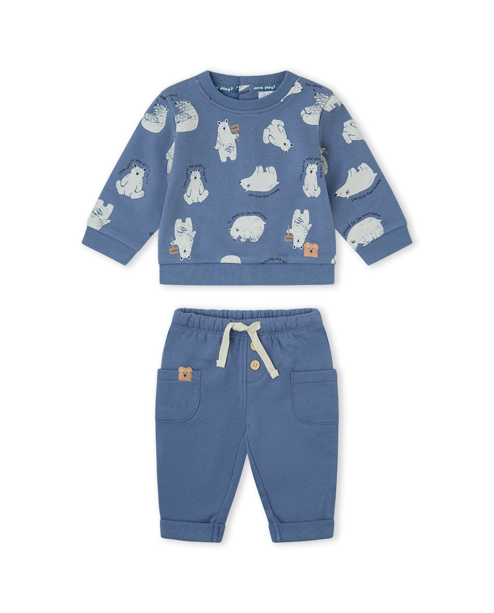 CONJUNTO 2 PIEZAS NIÑO AZUL