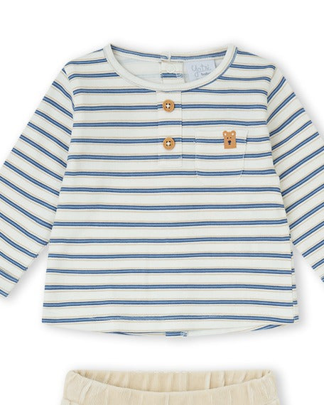 CONJUNTO 2 PIEZAS NIÑO BEIGE
