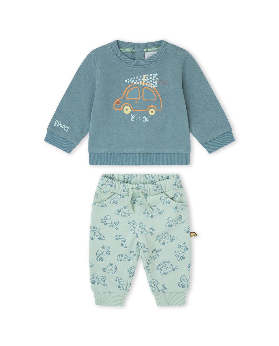 CONJUNTO 2 PIEZAS NIÑO VERDE