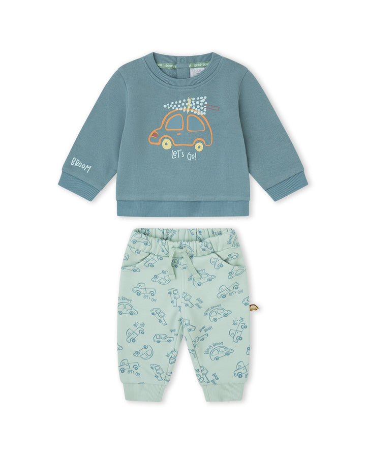 CONJUNTO 2 PIEZAS NIÑO VERDE