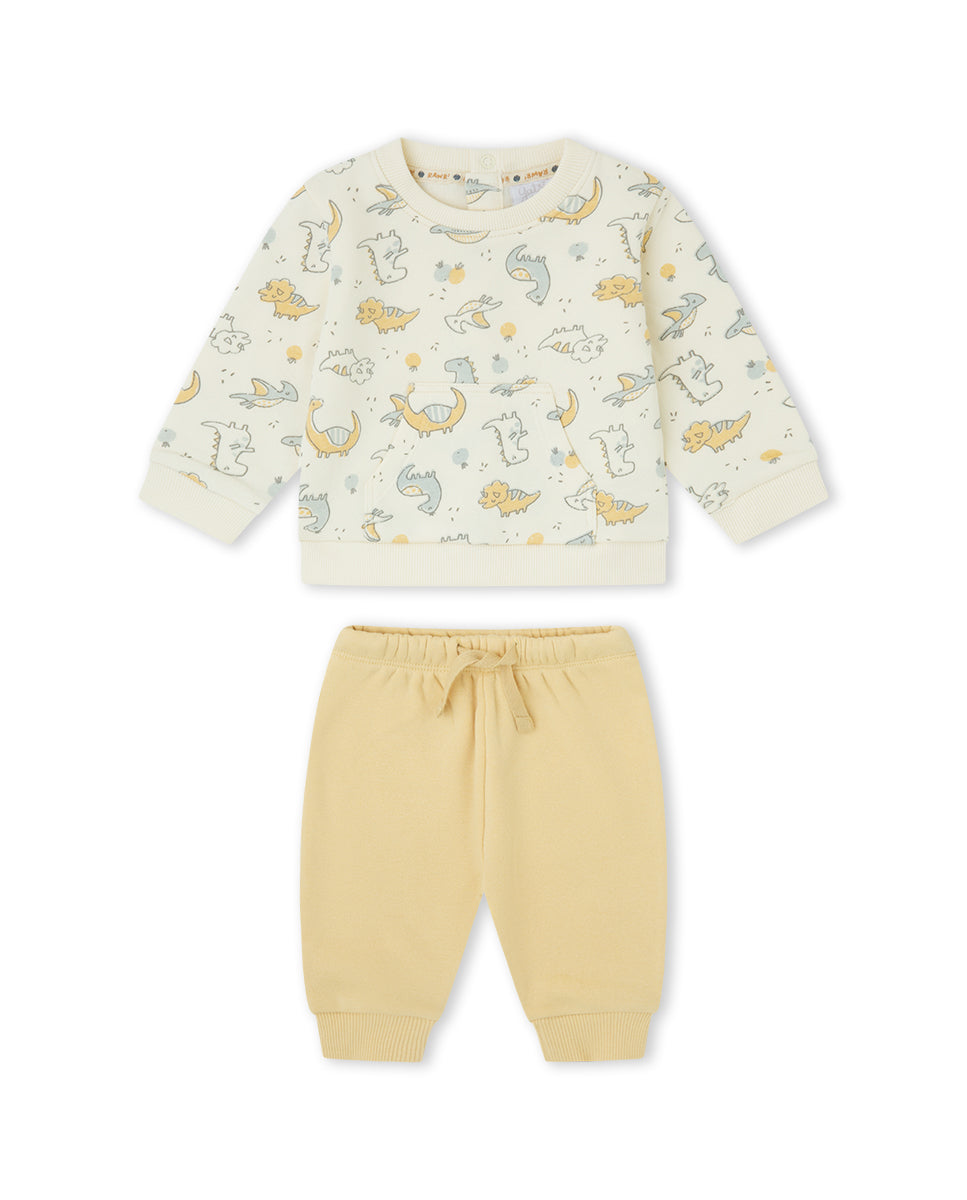 CONJUNTO 2 PIEZAS NIÑO BEIGE