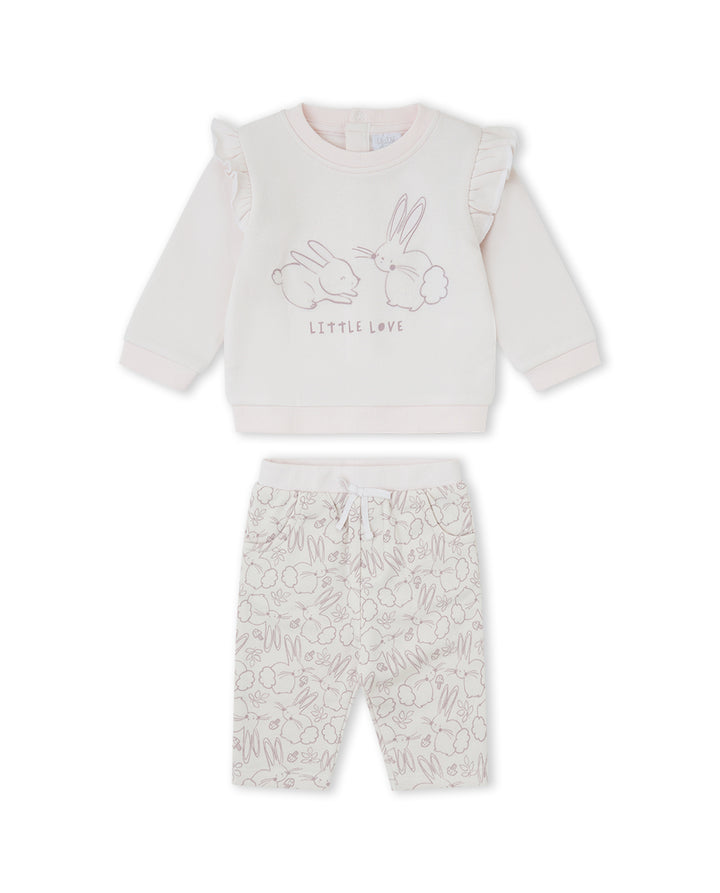 CONJUNTO 2 PIEZAS NIÑA ROSA