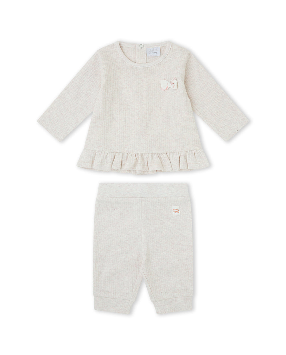 CONJUNTO 2 PIEZAS NIÑA CRUDO
