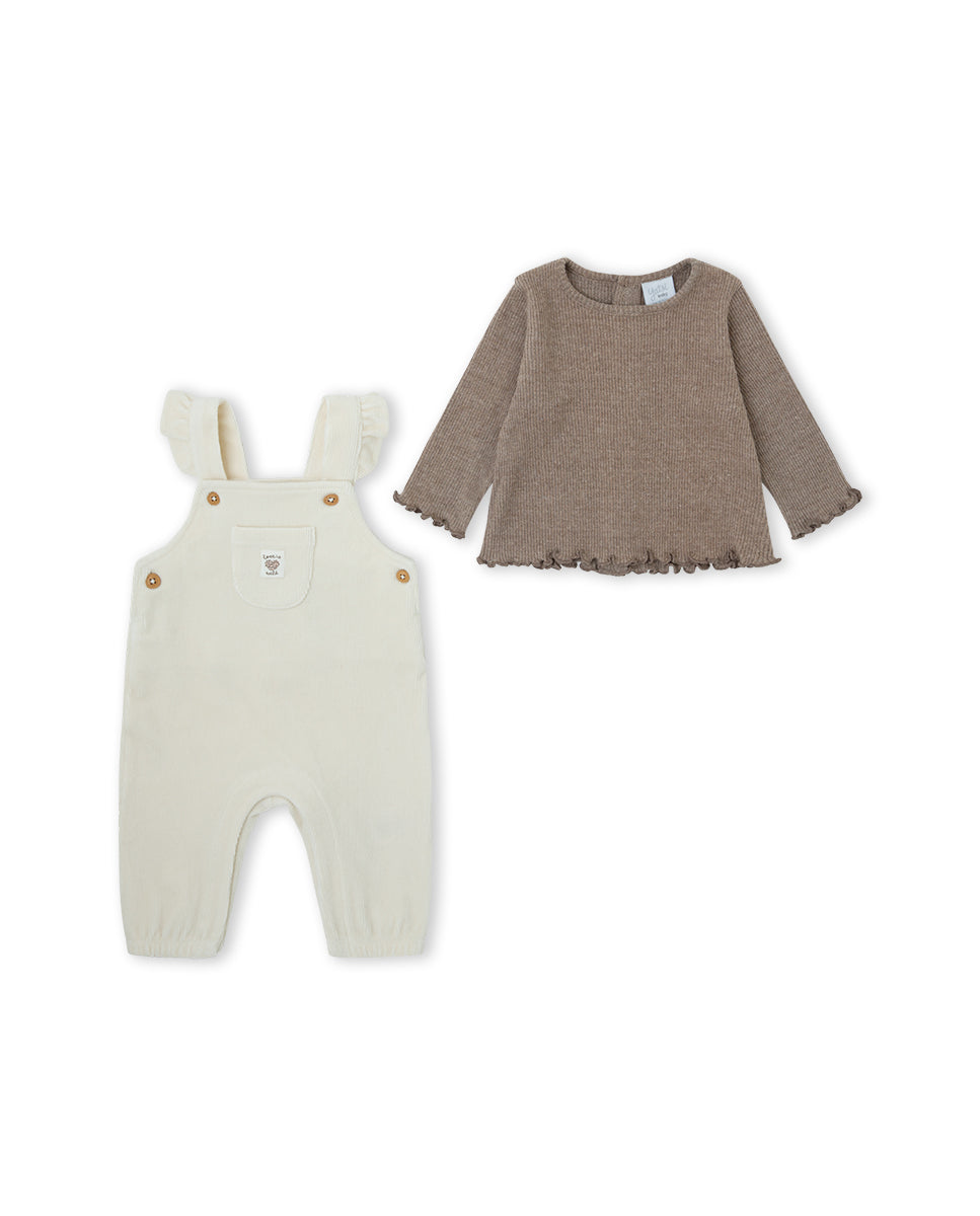 CONJUNTO PETO NIÑA TOSTADO