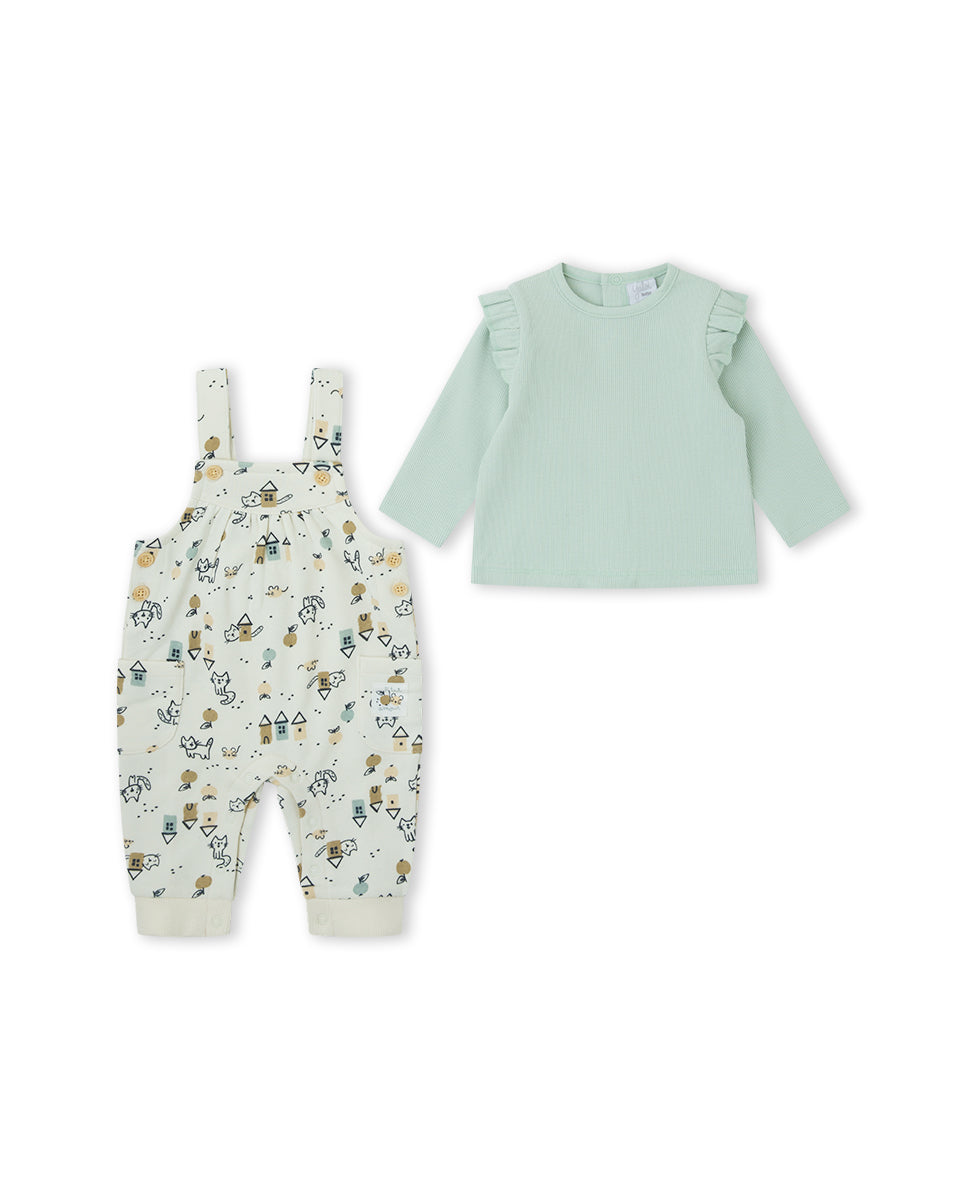 CONJUNTO PETO NIÑA BEIGE