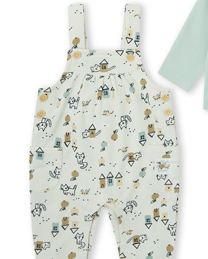 CONJUNTO PETO NIÑA BEIGE