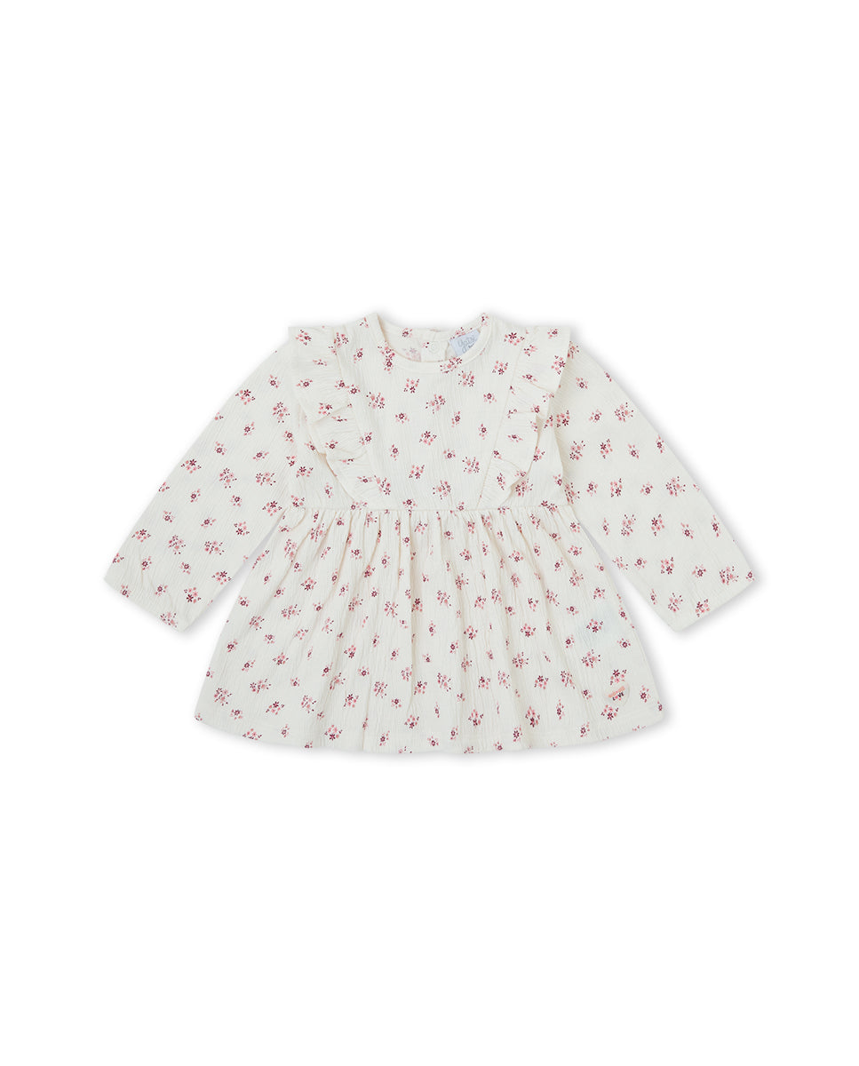 VESTIDO NIÑA BEIGE