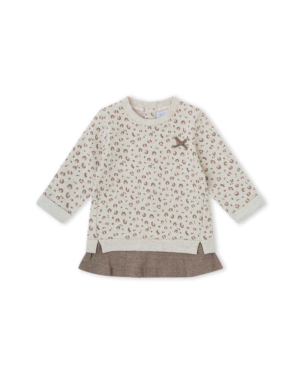 VESTIDO NIÑA BEIGE