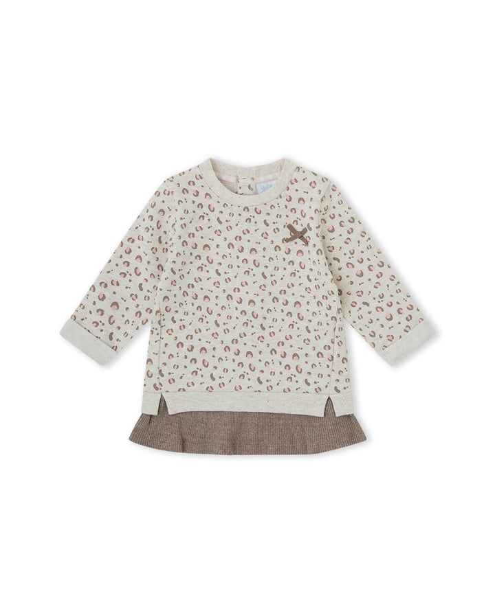 VESTIDO NIÑA BEIGE