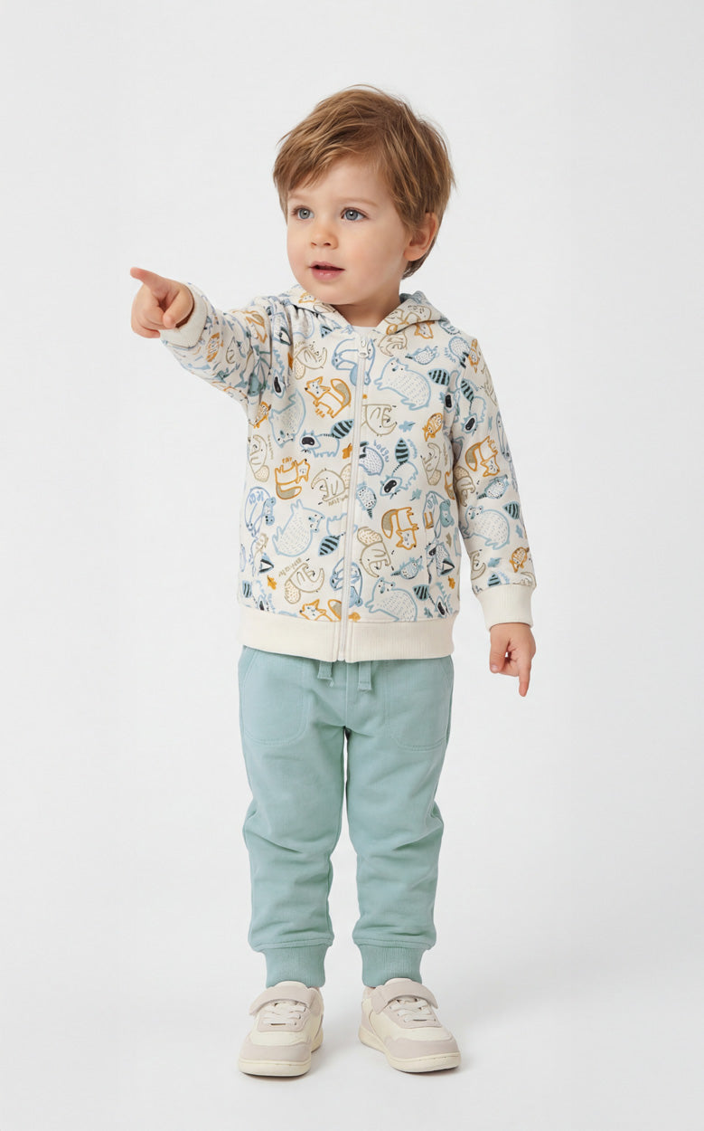 CHÁNDAL CON CAPUCHA UNISEX VERDE