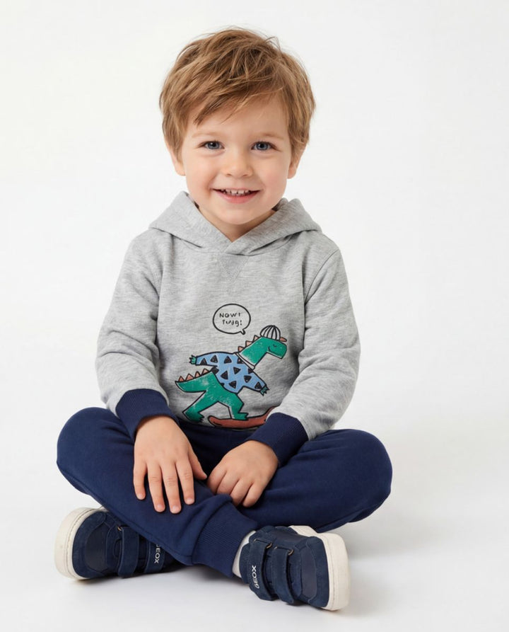 CHÁNDAL CON CAPUCHA NIÑO GRIS VIGORÉ