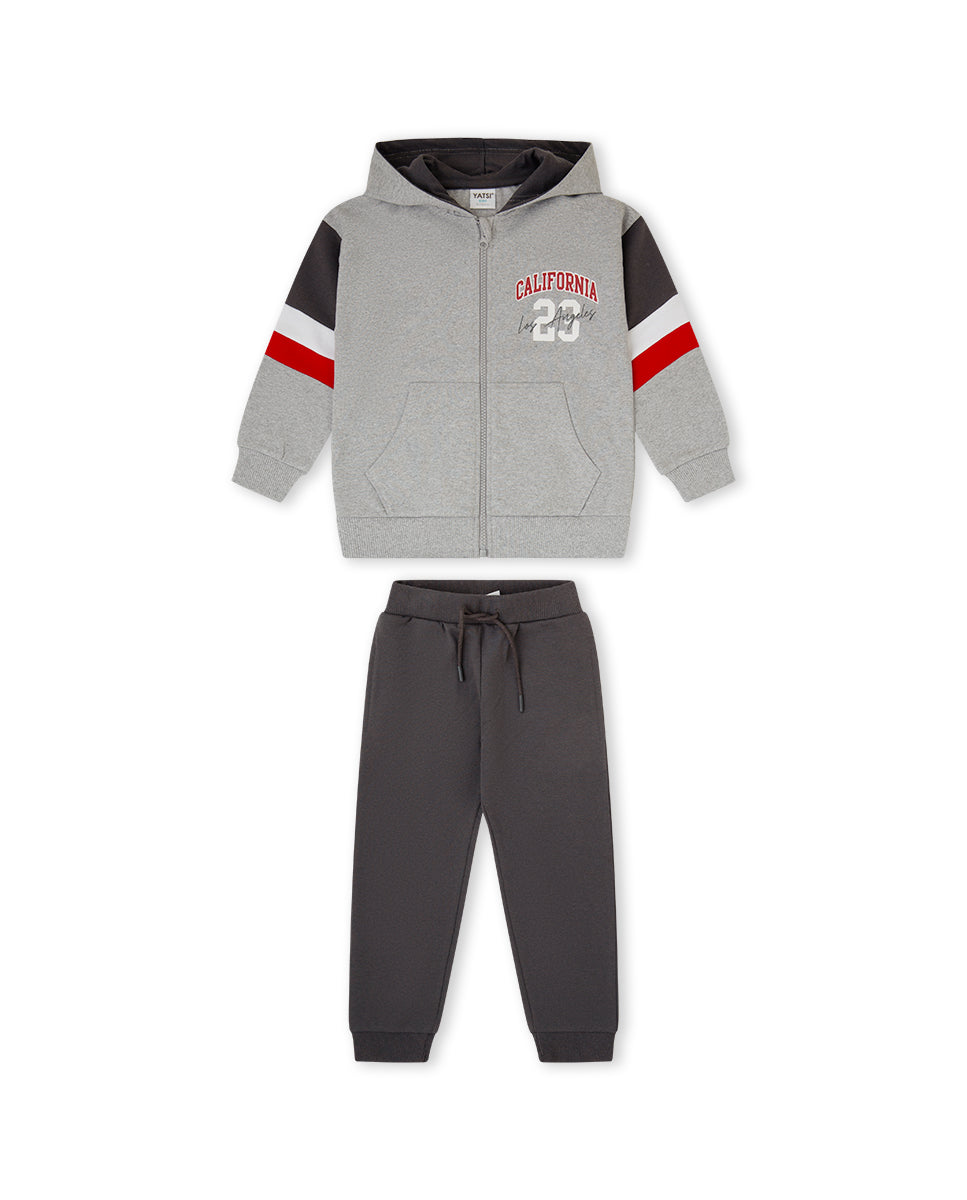 CHÁNDAL CON CAPUCHA NIÑO GRIS VIGORÉ