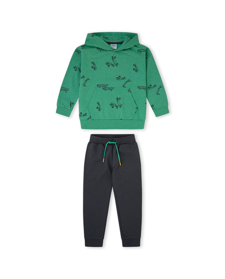 CHÁNDAL CON CAPUCHA NIÑO VERDE