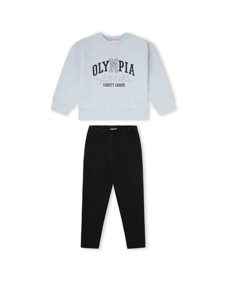 CONJUNTO LEGGINGS NIÑA GRIS VIGORÉ