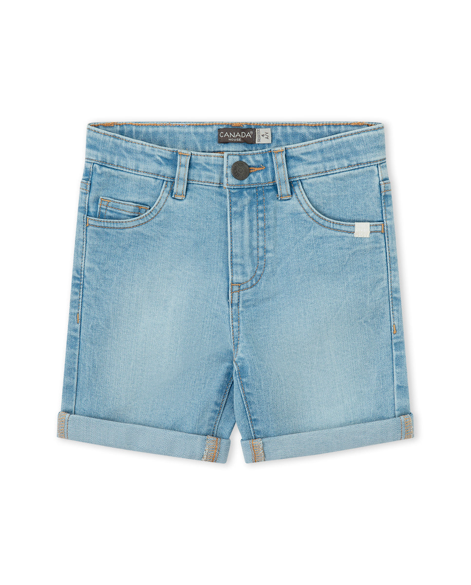 BERMUDA DENIM AZUL