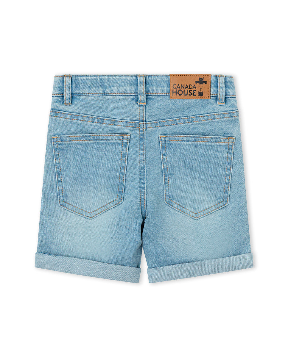 BERMUDA DENIM AZUL
