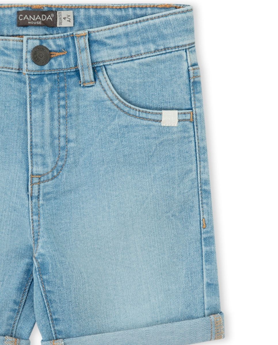 BERMUDA DENIM AZUL