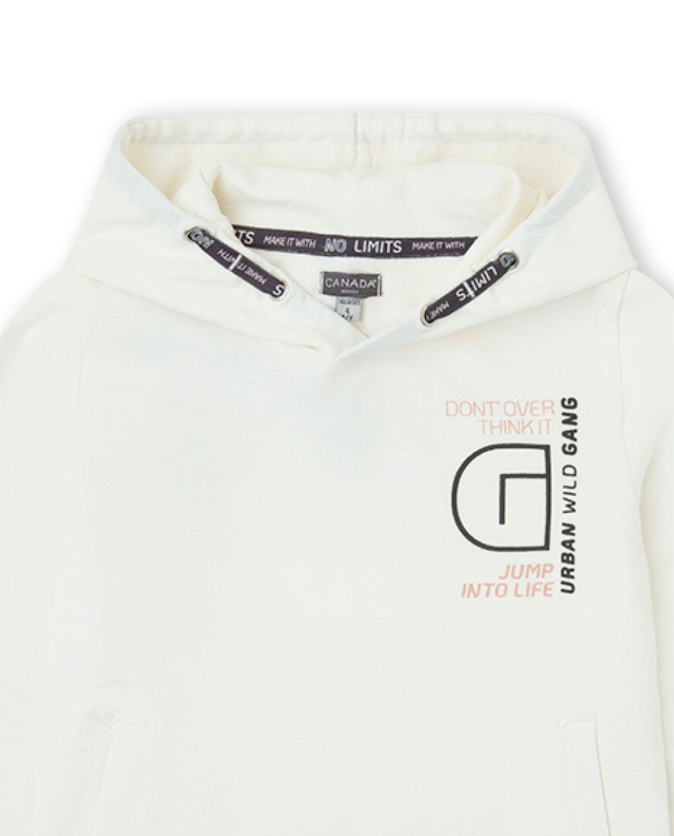 SUDADERA OFF WHITE