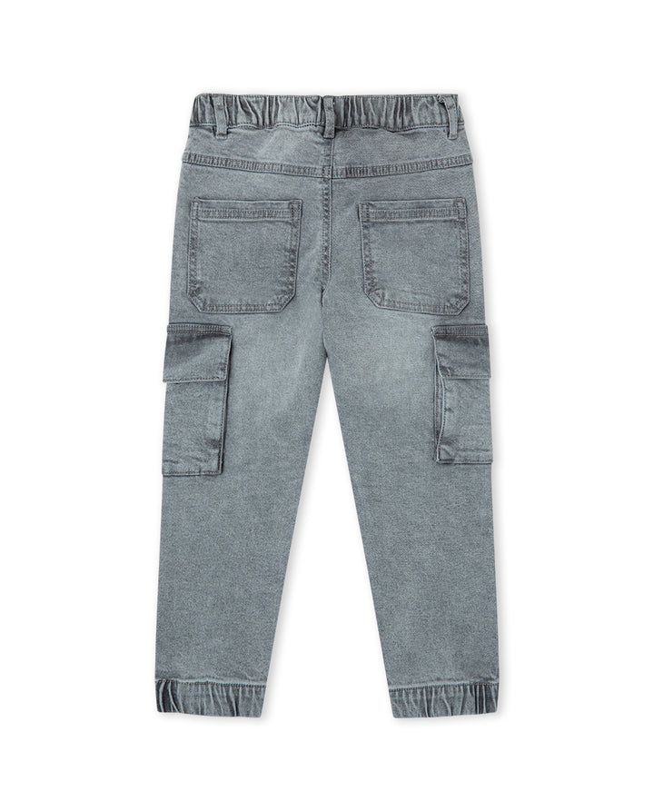 PANTALON DENIM GRIS