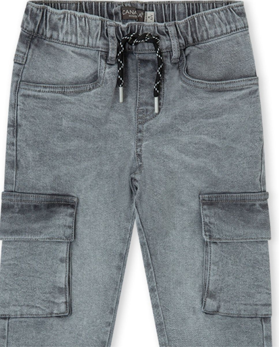 PANTALON DENIM GRIS