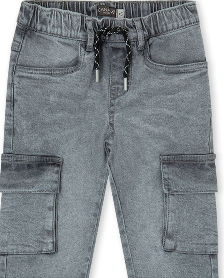 PANTALON DENIM GRIS