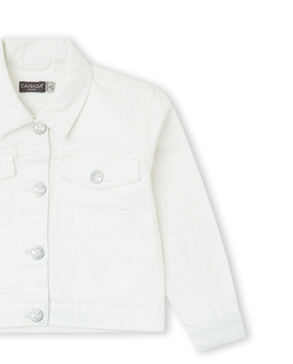CHAQUETA DENIM BLANCO