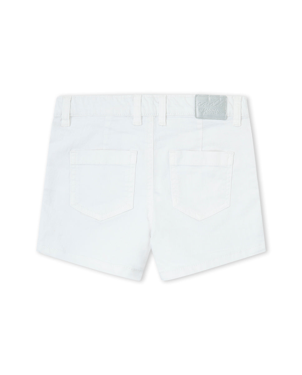 SHORT DENIM BLANCO