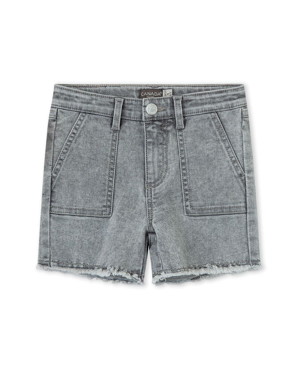 SHORT DENIM GRIS