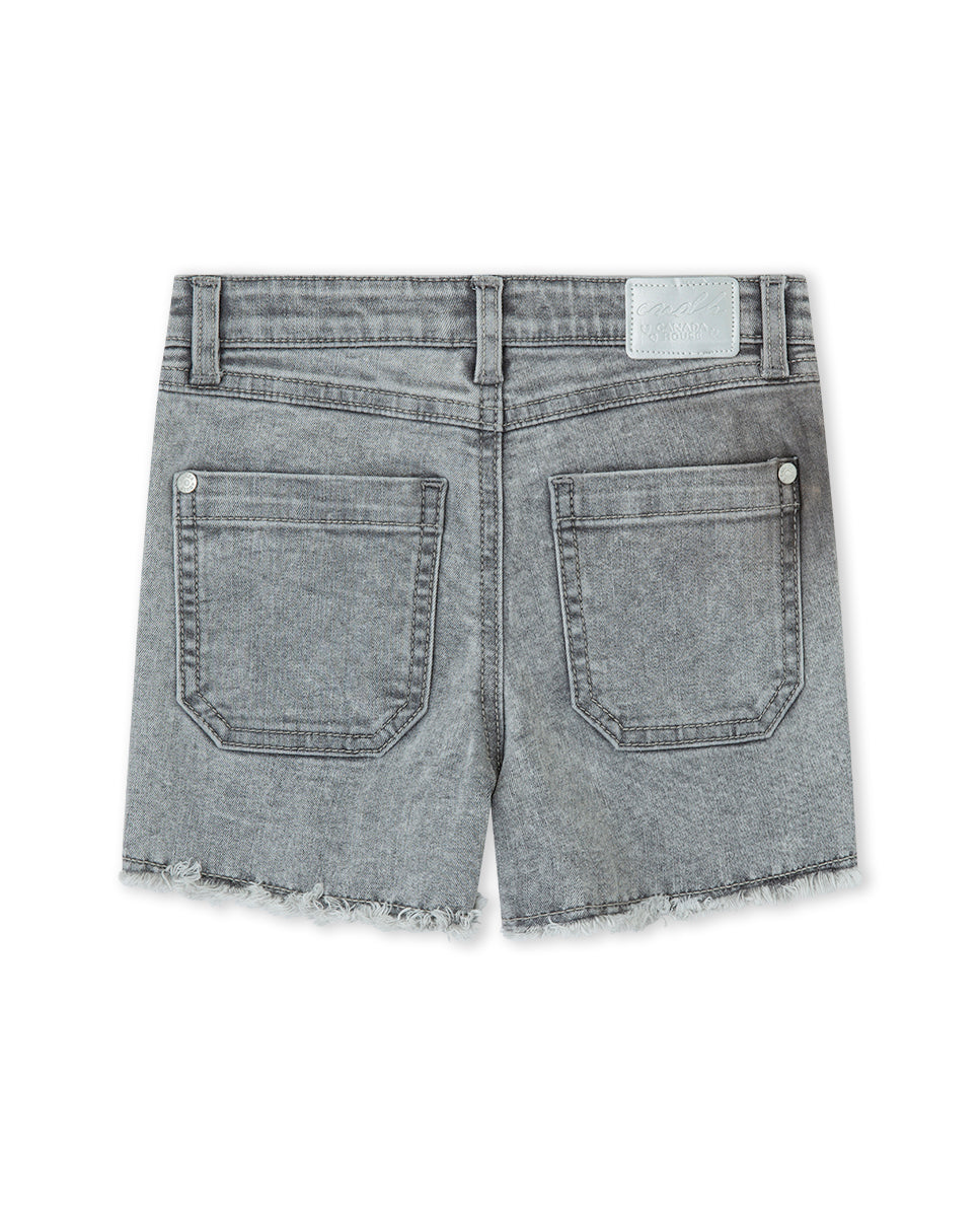 SHORT DENIM GRIS