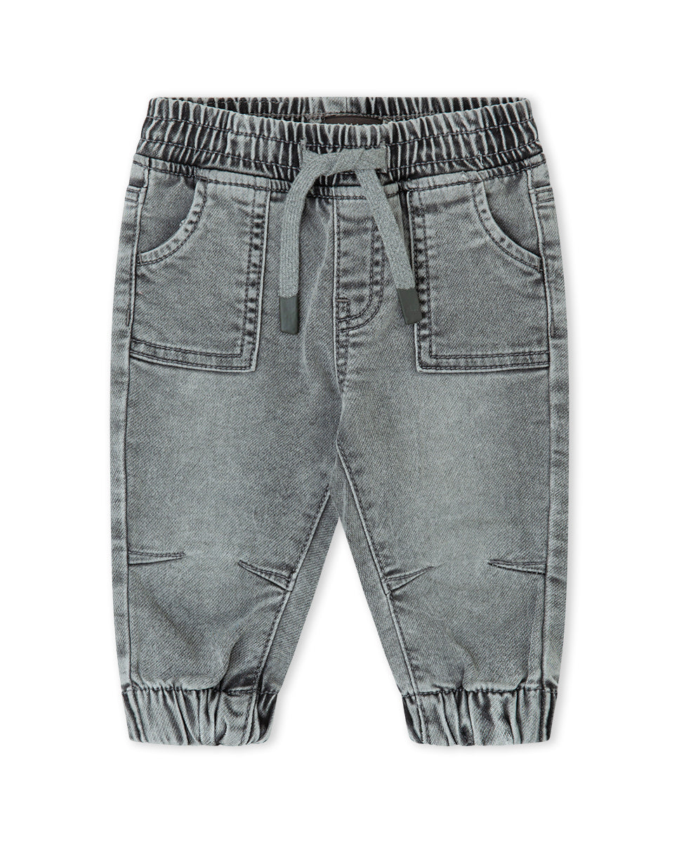 PANTALÓN DENIM GRIS
