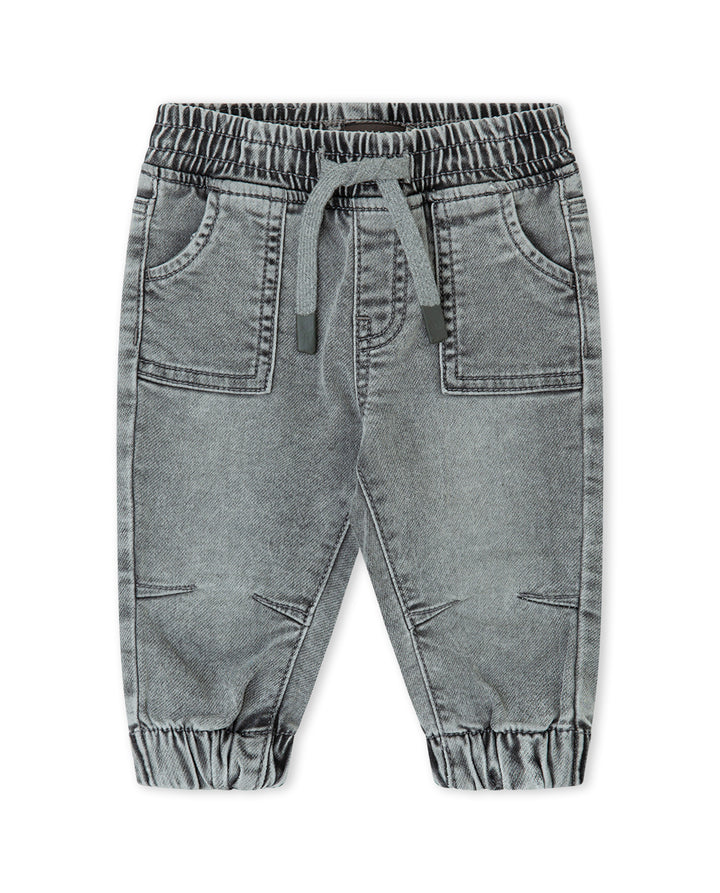 PANTALÓN DENIM GRIS