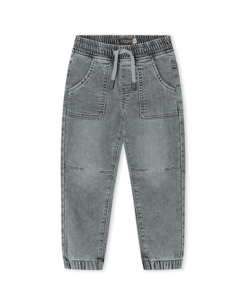 PANTALÓN DENIM GRIS
