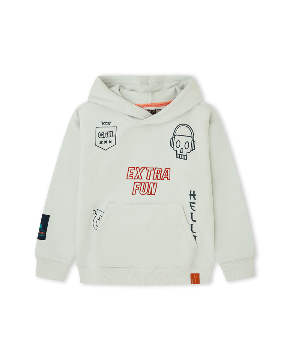 SUDADERA OFF WHITE