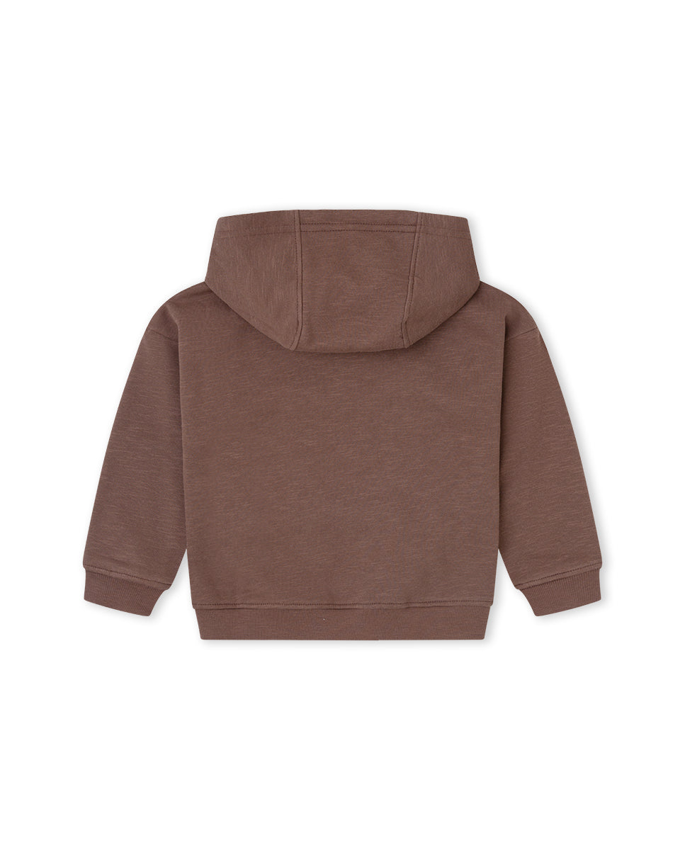 SUDADERA MARRON OSCURO
