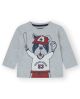 CAMISETA BBDOG BOY. GRIS CLARO