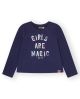 CAMISETA MAGIC GIRL. AZUL MARINO